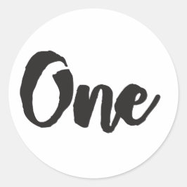 1歳の誕生日アート最初の誕生日1歳 ラウンドシール