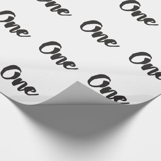 1歳の誕生日アート最初の誕生日1歳 ラッピングペーパー (角)