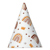 1歳の誕生日オネダーフルテラコッタレインボー パーティーハット (右)