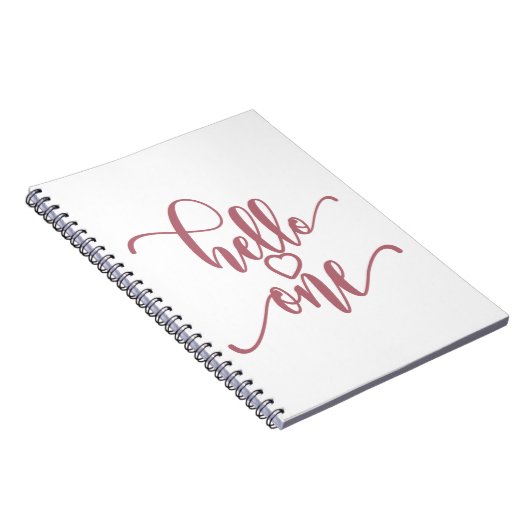 1歳の誕生日ガールズハローワンカワイイ1歳ベビー ノートブック (右側)