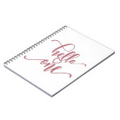 1歳の誕生日ガールズハローワンカワイイ1歳ベビー ノートブック (左側)