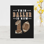 1歳の誕生日ギフトサッカー選手1歳の少年 カード (黄色い花)