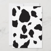 1歳の誕生日サドルアップ女性のカーボーイブーツ帽子となげなわ 招待状 (裏面)