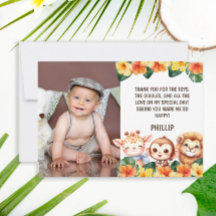 1歳の誕生日サファリ ライオン キリン モンキー 写真