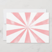 1歳の誕生日サーカス写真招待状 招待状 (裏面)