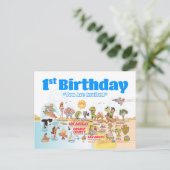 1歳の誕生日ソカル 案内ポストカード (スタンド正面)