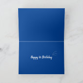 1歳の誕生日ゾウの青い男 カード (内部)