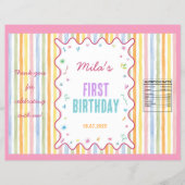 1歳の誕生日チップ袋ラッパー It's Fun To Be One チラシ (正面)
