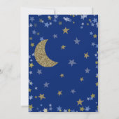 1歳の誕生日トゥインクルリトルスター金ゴールドボーイ 招待状 (裏面)