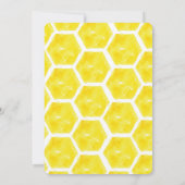 1歳の誕生日ハチミツバチデーパーティー 招待状 (裏面)