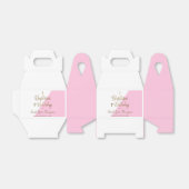 1歳の誕生日バプテスマピンクの赤ちゃん女の子お願いボックス フェイバーボックス (折り畳みなし)