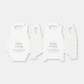 1歳の誕生日バプテスマ白金ゴールドベビー フェイバーボックス (折り畳みなし)