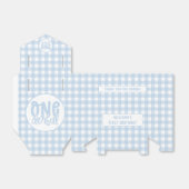 1歳の誕生日パーティーかわいいパステルブルーオネダーフル フェイバーボックス (折り畳みなし)