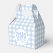 1歳の誕生日パーティーかわいいパステルブルーオネダーフル フェイバーボックス (裏面サイド)
