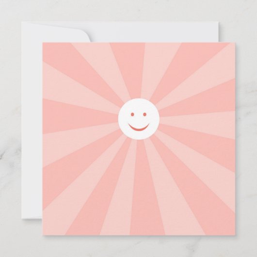 1歳の誕生日パーティーかわいい雛ガールサマー 招待状 (裏面)