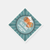 1歳の誕生日パーティーで冷たい スタンダードカクテルナプキン (角)