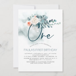 1歳の誕生日パーティー招待状 招待状