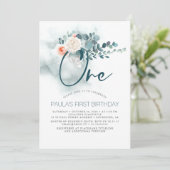 1歳の誕生日パーティー招待状 招待状 (スタンド正面)