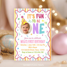 1歳の誕生日パーティー カラフル
