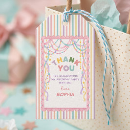 1歳の誕生日パーティー 女の子 ギフトタグ