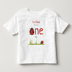 1歳の誕生日パーティー 女の子 ラディッシュ トドラーTシャツ