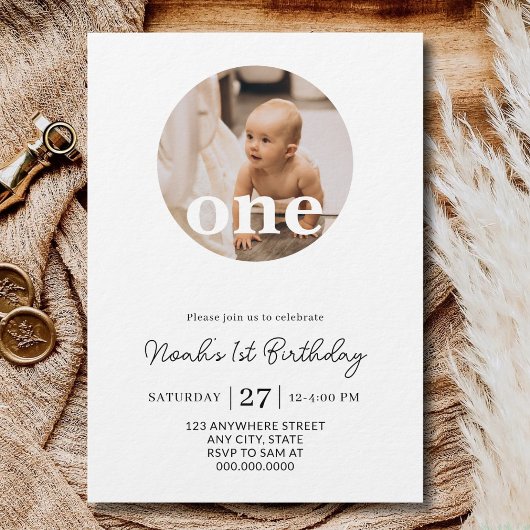 1歳の誕生日パーティー 男の子 女の子 初誕生日 招待状