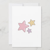 1歳の誕生日ピンクデザイン 招待状 (裏面)