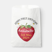 1歳の誕生日ベビー1stいちごキュート フェイバーバッグ (正面)