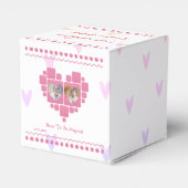 1歳の誕生日ユニコーン ピンク 女の子  フェイバーボックス (裏面サイド)