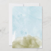 1歳の誕生日ワンハッピーキャンパーウッドランドキャンプ 招待状 (裏面)