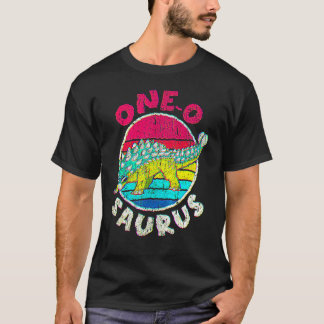 1歳の誕生日ワンO Saurus I Ankylosaurus I Family Tシャツ