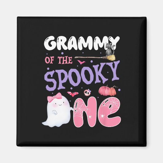 1歳の誕生日不気味ハロウィーンPiのグラミー マグネット (正面)