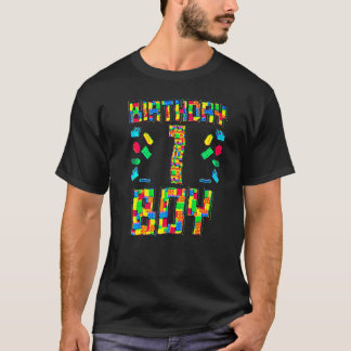 1歳の誕生日少年とパズルゲーム幼児 Tシャツ