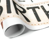 1歳の誕生日恐竜の男の子の水彩画 ラッピングペーパー (ロールコーナー)