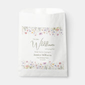 1歳の誕生日我々の小さな野花が一つ回る フェイバーバッグ (正面)