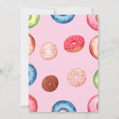 1歳の誕生日招待状スウィートワンかわいい水色 招待状 (裏面)