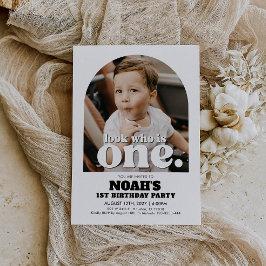 1歳の誕生日招待状ルックスイフイフワンズ招待状 招待状