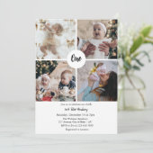 1歳の誕生日招待状私の1歳の誕生日 招待状 (スタンド正面)