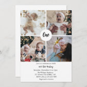 1歳の誕生日招待状私の1歳の誕生日 招待状 (正面/裏面)