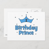 1歳の誕生日王子 ポストカード (正面/裏面)