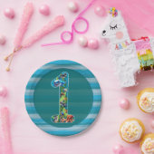 1歳の誕生日紙皿 ペーパープレート (パーティー)