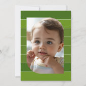 1歳の誕生日記念のフットボール写真 招待状 (裏面)