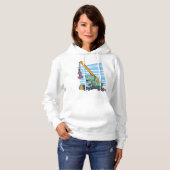 1歳の誕生日1年間の移動式クレーン恐竜 パーカ (正面フル)