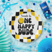 1歳の誕生日 おめでとう！HAPPY DUDE ペーパープレート (パーティー)