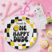 1歳の誕生日 おめでとう！HAPPY DUDE ペーパープレート (パーティー)
