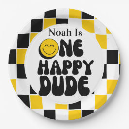 1歳の誕生日 おめでとう！HAPPY DUDE ペーパープレート