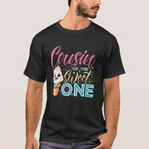 1歳の誕生日 アイスクリーム 甘い夏の従兄弟 Tシャツ