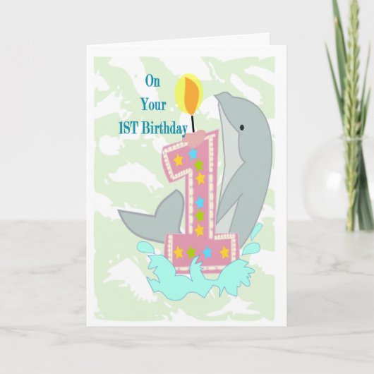 1歳の誕生日 カード (正面)