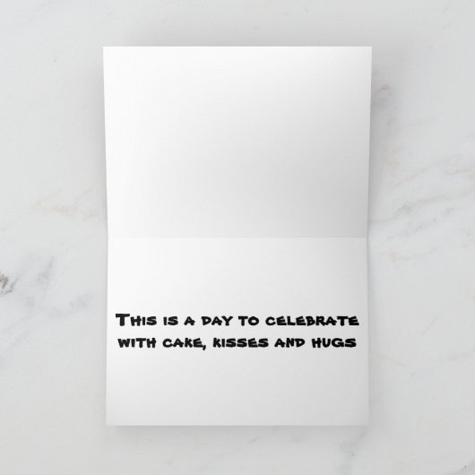 ****1歳の誕生日**** カード (内部)