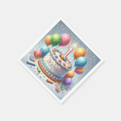 1歳の誕生日 スタンダードカクテルナプキン (角)